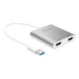 Adaptador De Video Externo Usb 3.0a 2x Hdmi