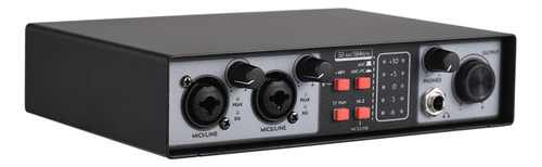 Equipo De Micrófono Audio Interface Dj Phantom Power 48v