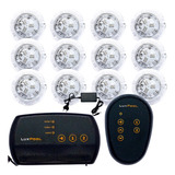 Kit 12 Led De Piscina Com Controlador 2 Saídas + Fonte 12v