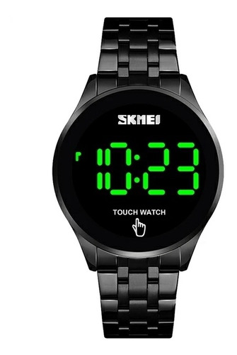 Reloj Skmei Pantalla Touch Digital Luz Led Acero Inoxidable 