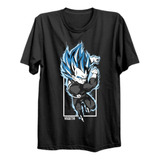 Polera Negra Dragon Ball Vegeta Full