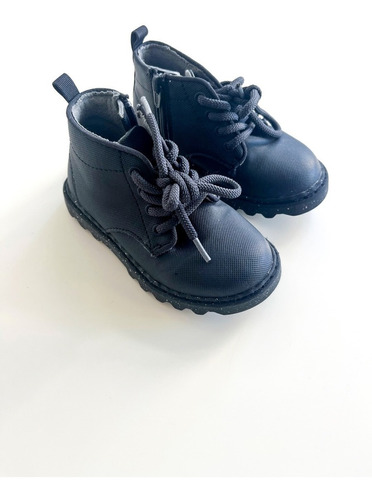 Borcegos Zara Baby Negros De Goma Talle 22