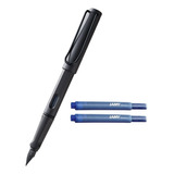 Pluma Lamy Safari Umbra [ 017 ] M Tinta Azul Store214