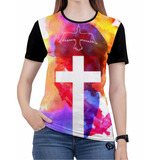 Camiseta Jesus Gospel Evangélica Feminina Roupas Infantil E7