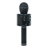 Microfone Karaoke Bluetooth Sem Fio Recarregável - Preto