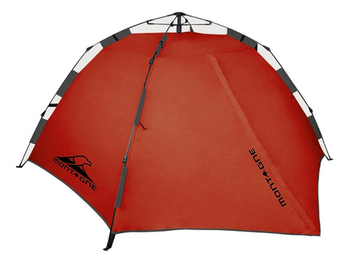 Carpa Montagne Atuel Auto-armable 2p Color Rojo/gris Oscuro