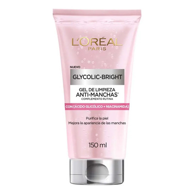 L'Oréal Paris Glycolic Bright Gel de Limpieza Profunda Anti Manchas, con Ácido Glicólico y Niacinamida, Reduce y Previene Todo Tipo de Manchas, 150 ml. | MercadoLibre