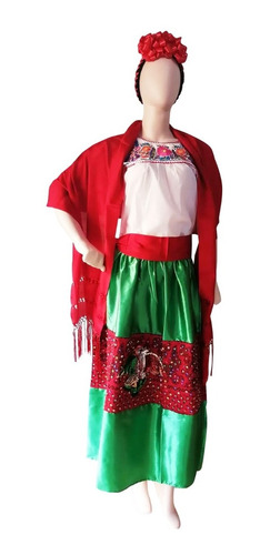 Vestido Regional Típico De China Poblana Para Mujer