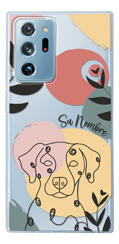 Funda Para Galaxy Mujer Perro Dálmata Minimal Su Nombre