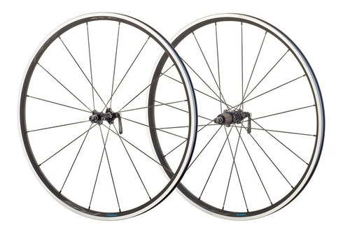 Ruedas Shimano 105 Ruta Aluminio 700 Rs300 10/11 Velocidades Color Plateado