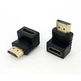 Adaptador Ficha Ele Hdmi 90 Grados Macho /hembra, 1º Calidad