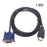 Cable Adaptador Hdmi A Vga Macho De 1,8/3/5/10 M 1080p