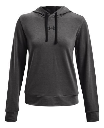 Polerón Mujer Rival Terry Hoodie-g Gris Under Armour