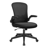 Silla De Escritorio De Oficina De Malla Soporte Lumbar Negro