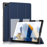 Mica + Funda Para Galaxy Tab A9 Plus 2023 X210 Smart Azul