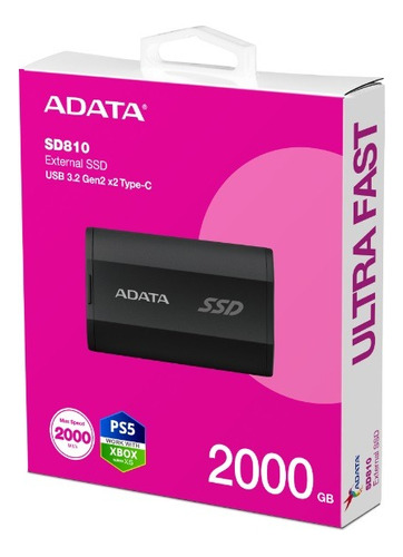 Disco Duro Sólido Externo Adata Sd810 2tb Speed Ps5 Xbox Pc