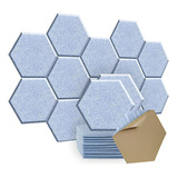 Paneles Acústicos Hexagonales Autoadhesivos, 12 Unidades 12 