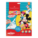 Bloco De Atividades P/ Colorir Smartes Faber Castell Mickey