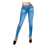 Jeans Corte Colombiano Mezclilla Suave Stretch Push Up U9