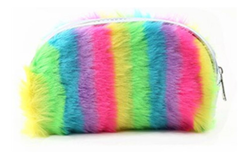 Portacosmetico Peluche Rainbow Colorido Cartuchera Pride