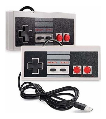 2 Unidades Nes Controlador Clasico Controlador Usb Pc Retro