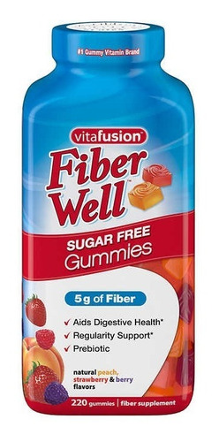 Fiber Well. Probiótico Ayuda Digestiva 220 Gomitas.