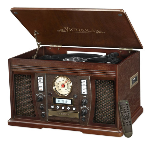 Victrola Nostálgico Aviator Wood 7-in-1