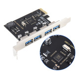 Tarjeta Pci Express De 4 Puertos Usb 3.0 A Pci-e X1 