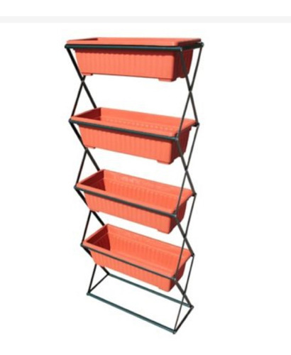 Matero Rack Huerto Urbano 49 X 20 X 13.5 Cm Color Terracota