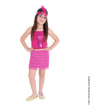 Melindrosa Pink Infantil - Carnaval