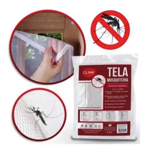 Tela Mosquiteira Janela Anti-inseto Mosquito 130x150m Velcro