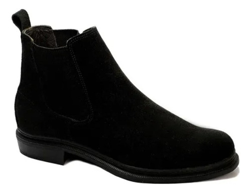 Bota Botina Masculina Chelsea Couro Legítimo Camurça Oferta