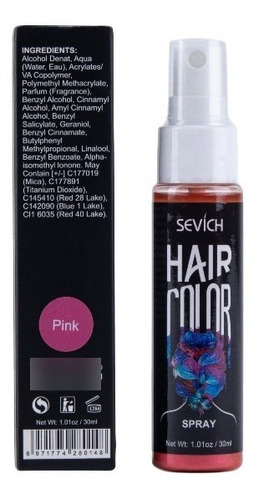 Sevich® Spray Fantasía Tinte Temporal De Cabello (rosado) 