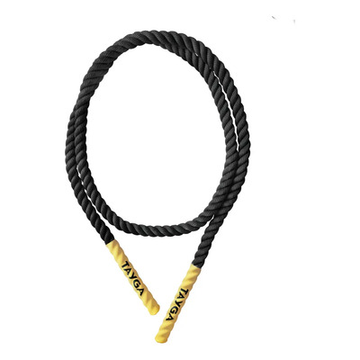 Cuerda Para Brincar Saltar Negra Con Mango Amarillo Tayga Negro | Envío gratis