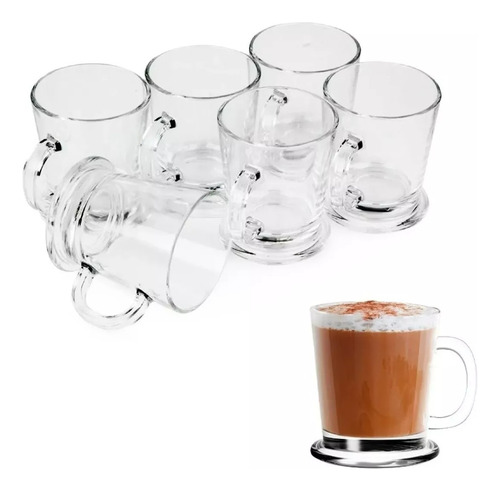 Jarrito Cafe Arabic Vaso Taza Mug Vidrio Regalo X 6 Unidades