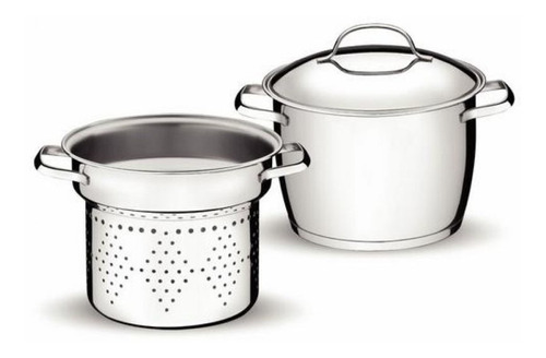 Conjunto Cozi-pasta 2peças 4,66l Aço Inox Allegra-tramontina