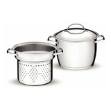 Conjunto Cozi-pasta 2peças 4,66l Aço Inox Allegra-tramontina