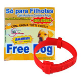 1 Coleira Anti Pulgas Free Dog Cães Filhotes - Envio Rápido