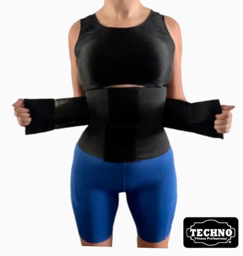 Faja 3 Velcros Ajuste Moldeadora Gym Reductora Hombre/mujer 