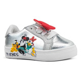 Tenis Casual Disney Minnie Mouse 93113 Mimi Plata 13-21.5