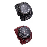 2 Piezas De Relojes De Pulsera Para Hombre, Brazaletes De