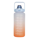 Botellas De Agua Motivacionales Con Frases Y Stiker 3d 2lt.