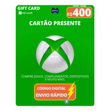 Gift Card Xbox Cartao Presente Microsoft Br - R$ 400 Reais