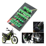 Juego De Tornillo Motocicleta Verde Para Italika Dm200 250