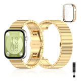 Correa De Acero + Pc Funda Mica For Huawei Watch Fit 3