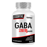 Gaba 1200 Mg | Testrol | Essential | 60 Caps Sabor Sin Sabor