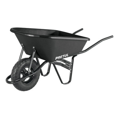 Carretilla 5 Ft3 Plastica, Tubular, Reforzada, Pretul. 22703 Negro