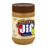 Jif Creamy Peanut Butter Natural Crunchy 454g Importada