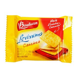 100un Biscoito Cream Cracker Levissimo Bauducco Sachê 8,5g