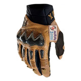 Jm Guantes Fox Moto Cross Todo Terreno Bomber Mx Beige